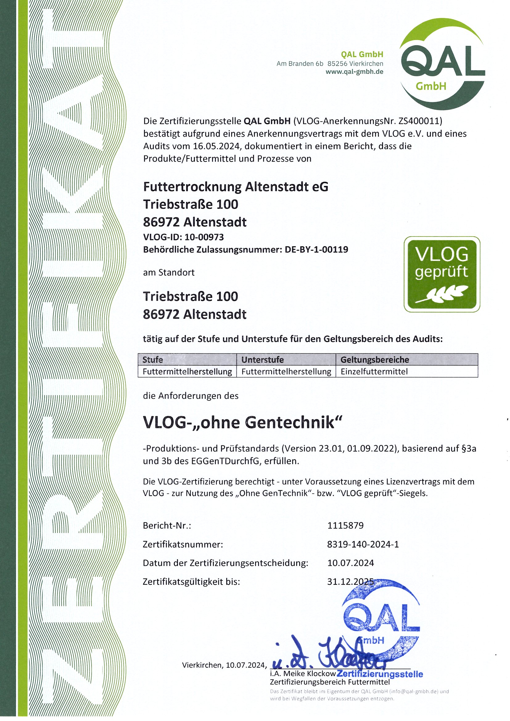 VLOG Ohne Gentechnik